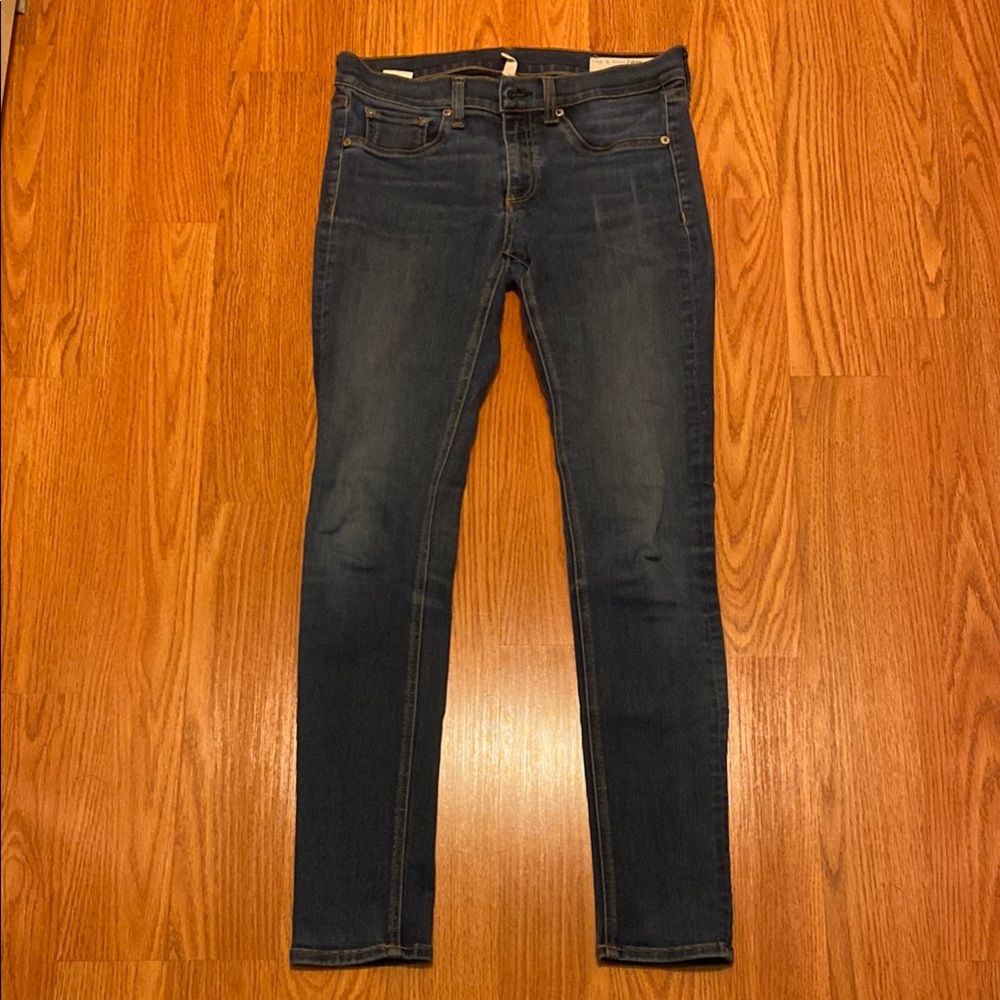 rag & bone Women's Skinny Jeans - Dark Blue